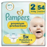 Couches Bébé 4-8kg Taille 2 Premium Protection PAMPERS