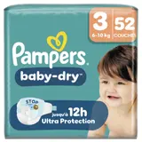 Couches Bébé 6-10kg Taille 3 Baby Dry PAMPERS