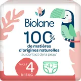 Couches-Culottes Taille 4 8-15kg Naturelles BIOLANE