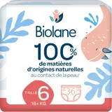 Couches-Culottes Taille 6 16kg+ Naturelles BIOLANE