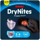Sous-vêtements de nuit 3-4ans 12-21kg Garçon Disney Maxi Pack DryNites HUGGIES