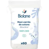 Cotons Maxi Carrés Douceur Bébé Bio Change Et Toilette Peaux Sensibles BIOLANE