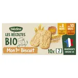 Biscuits Bébé dès 8 mois Nature Les Récoltes Bio BLEDINA