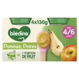 Compote bébé dès 4/6 mois Pomme Poire BLEDINA