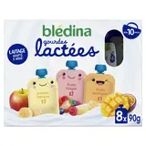 Compote bébé dès 10 mois Fruits Lactés BLEDINA