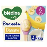 Yaourts brassés bébé Banane de 6 mois à 3 ans BLEDINA