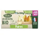 Purée de Fruits Bébé Poire dès 4/6 mois BLEDINA