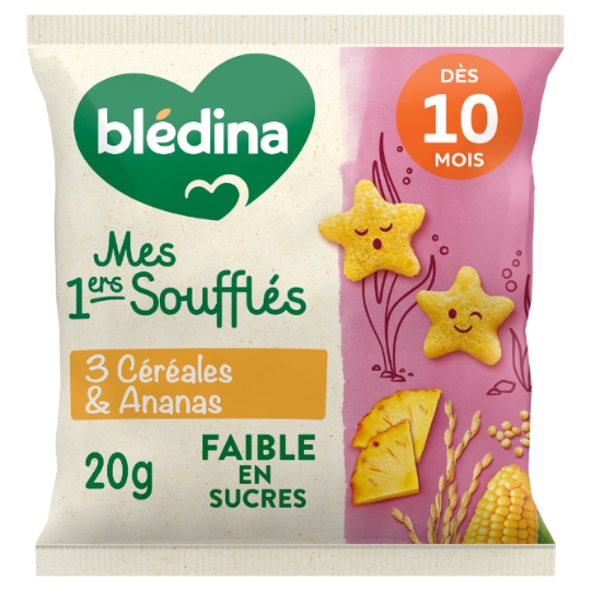 Biscuits Bébé dès 10 mois 3 Céréales et Ananas BLEDINA