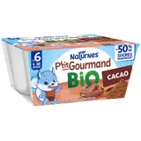 Dessert lacté bébé dès 6 mois Cacao Bio P'tit Gourmand NESTLE