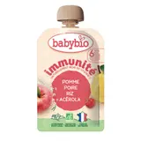 Compote bébé dès 6 mois Pomme Poire Riz Bio BABYBIO