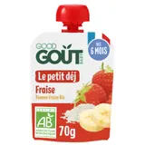 Compote bébé dès 6 mois Fraise Bio Le Petit Déj GOOD GOUT