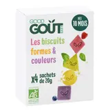 Biscuits Bébé dès 10 mois Biscuits Forme et Couleurs Bio GOOD GOUT