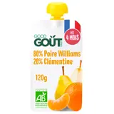 Compote bébé dès 4 mois Poire Clémentine Bio GOOD GOUT