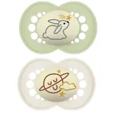 Sucettes Anatomique Phosphorescente 6M+ Original MAM BABY
