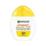 Protection Solaire Visage Fluide Perfecteur Teinté Medium Vitamine C Wonder Tint SPF50+ GARNIER