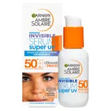 Crème solaire Sérum Visage Spf 50+ Invisible Anti-age Anti-tâches Super Uv AMBRE SOLAIRE