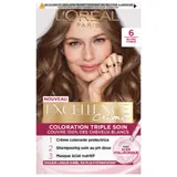 Coloration 6 Blond Foncé Acide Hyaluronique Couvre 100% Cheveux Blancs Excellence Crème L'OREAL PARIS
