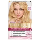 Coloration 9.3 Blond Très Clair Doré Triple Soin Couvre 100% Cheveux Blancs Excellence Crème L'OREAL PARIS