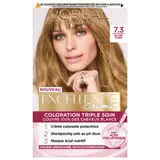 Coloration 7.3 Blond Doré Triple Soin Couvre 100% Cheveux Blancs Excellence Crème L'OREAL PARIS