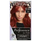Coloration Permanente Permanente 5.664 Rouge Cerise Couleur Éclatante Haute Intensité Jusqu'à 8 Semaines d'Éclat Cheveux 3x Plus Brillants Les Vivids Préférence L'OREAL PARIS