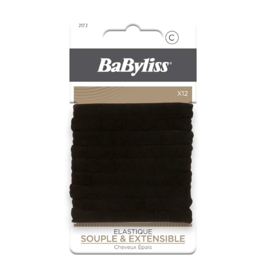 Elastique à Cheveux Souple Extensible Noir BABYLISS