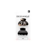 Pince à Cheveux à Cheveux Noir Et Marbré Mode DESSANGE