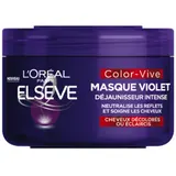 Masque Violet Déjaunisseur Intense Cheveux Décolorés Color Vive ELSEVE