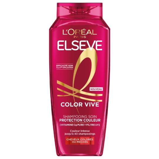 Shampoing Soin Protection couleur pour Cheveux colorés Color Vive ELSEVE