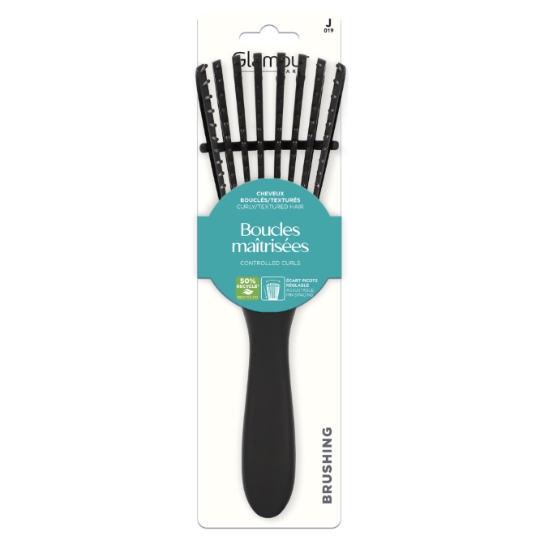 Brosse à Cheveux Boucles Maîtrisées pour Cheveux Bouclés et Texturés GLAMOUR PARIS