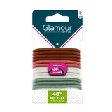 Elastiques à Cheveux Épais Multicouleurs Recyclé Sans Métal GLAMOUR STYLE