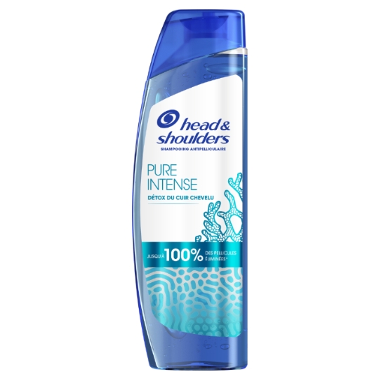 Shampoing Antipelliculaire Détox Cuir Chevelu Pure Intense HEAD & SHOULDERS
