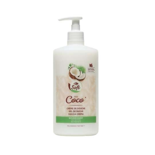 Crème douche nourrissante coco CARREFOUR SOFT