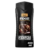 Gel douche Homme Corps Cheveux Visage 5-en-1 Fraîcheur Parfum Chocolat Tonka Dark Temptation AXE