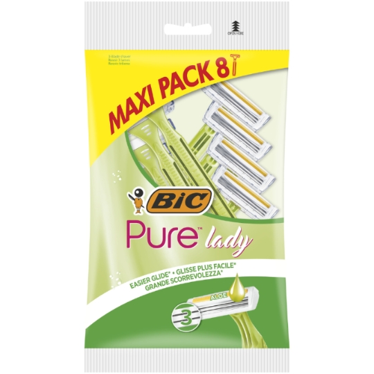 Rasoirs Jetables Pure Lady Femme Aloe Vera BIC