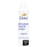 Déodorant Spray Femme pour Tout le Corps Anti-odeurs et Soin Original DOVE