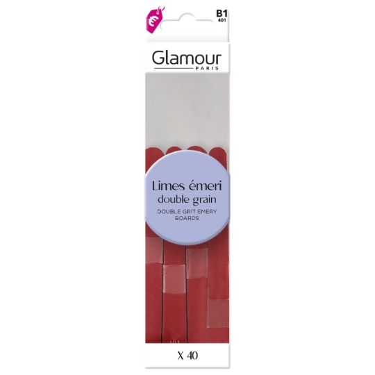 Limes à ongles Emeri Double Grain GLAMOUR PARIS