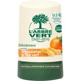 Déodorant bille Hypoallergénique Ph Neutre Mandarine Thé Vert L'ARBRE VERT