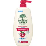 Shampooing - Gel Douche  Enfant Corps & Cheveux Parfum Framboise  L'ARBRE VERT BIEN - ETRE