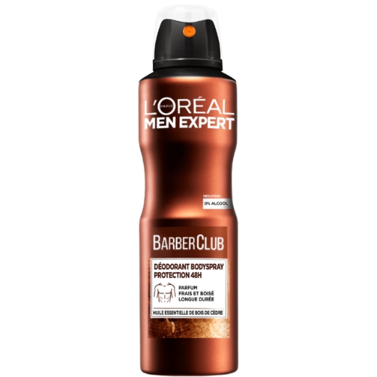 Déodorant spray homme Huile Essentielle De Bois De Cèdre Barber Club MEN EXPERT
