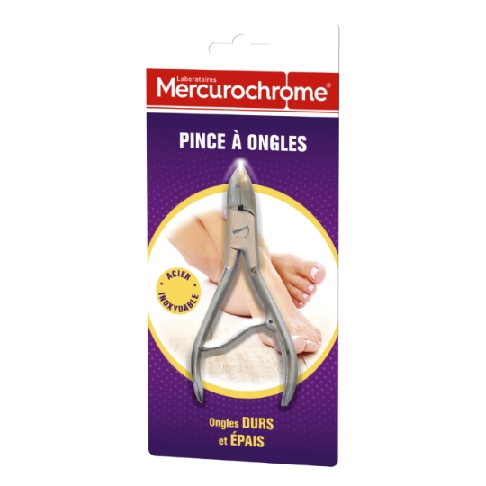Coupe-ongles Acier Inoxydable Coupe Précise MERCUROCHROME