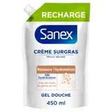 Crème de douche Peaux Sèches Hydratante Eco Pack Derma Care Surgras SANEX