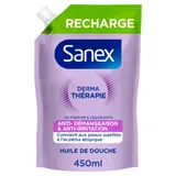 Recharge Huile de Douche Anti-Démangeaison & Anti-Irritation Peaux Sujettes à l'Eczéma Atopique Derma Therapie SANEX