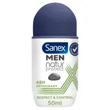 Déodorant bille homme Natur Protect 24H Respect et Control Pierre D'alun SANEX MEN