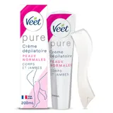 Crème Dépilatoire Corps et Jambes Peau Normale Pure Sans Odeur d'Ammoniaque VEET