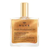 Huile Sèche Visage Corps Cheveux Pailletée Or, Nourrissante, Adoucissante et Illuminatrice NUXE