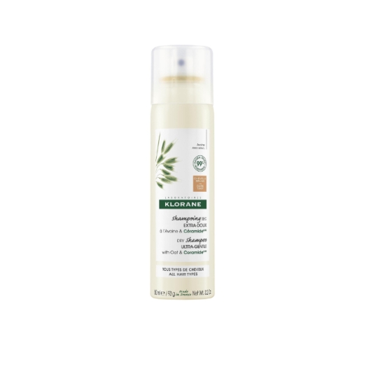 Shampoing Sec Cheveux Bruns Teinté Extra Doux à l'Avoine et Céramide KLORANE