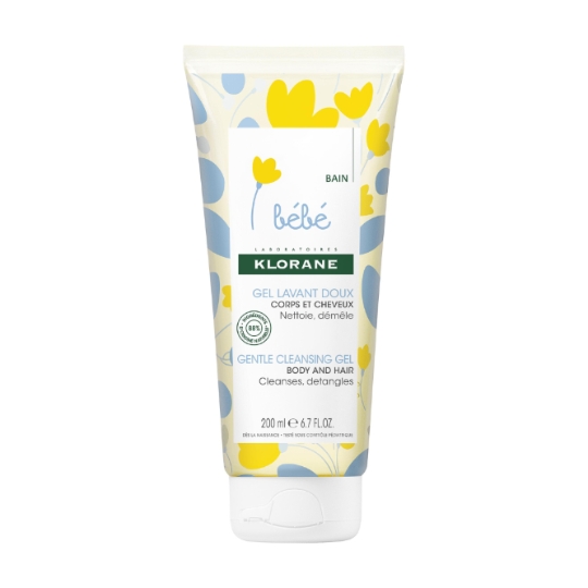 Gel douche bébé Doux Corps et Cheveux KLORANE