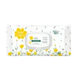Lingettes bébé Nettoyantes Visage Corps Siège à l'Eau Fibres Végétales 98% Origine Naturelle Testé Sous Contrôle Pédiatrique KLORANE