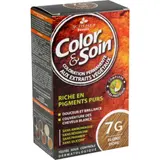 Coloration Permanente 7G Blond Doré Sans Ammoniaque Color et Soin 3 CHENES