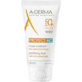Crème solaire Peau à Tendance Acnéique Très Haute Protection Spf 50+ Matifiant et Résiste à l'Eau A-DERMA